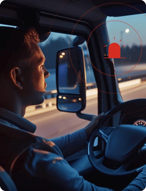 トラック運転手向け視覚AI眠気検知システム